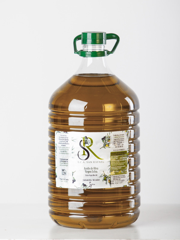 Pet de 5 litros de aceite de oliva virgen extra