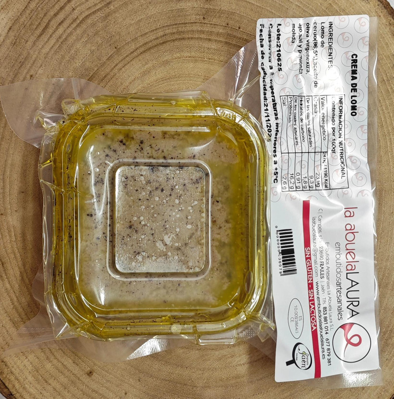 Crema de lomo en tarrina